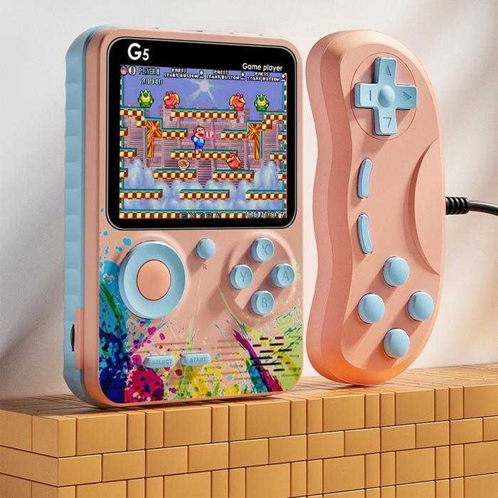 Portable Game Player Built-in Classic 500 Games Connect to TV or Gamepad G5 2 Player Game Boy Game -