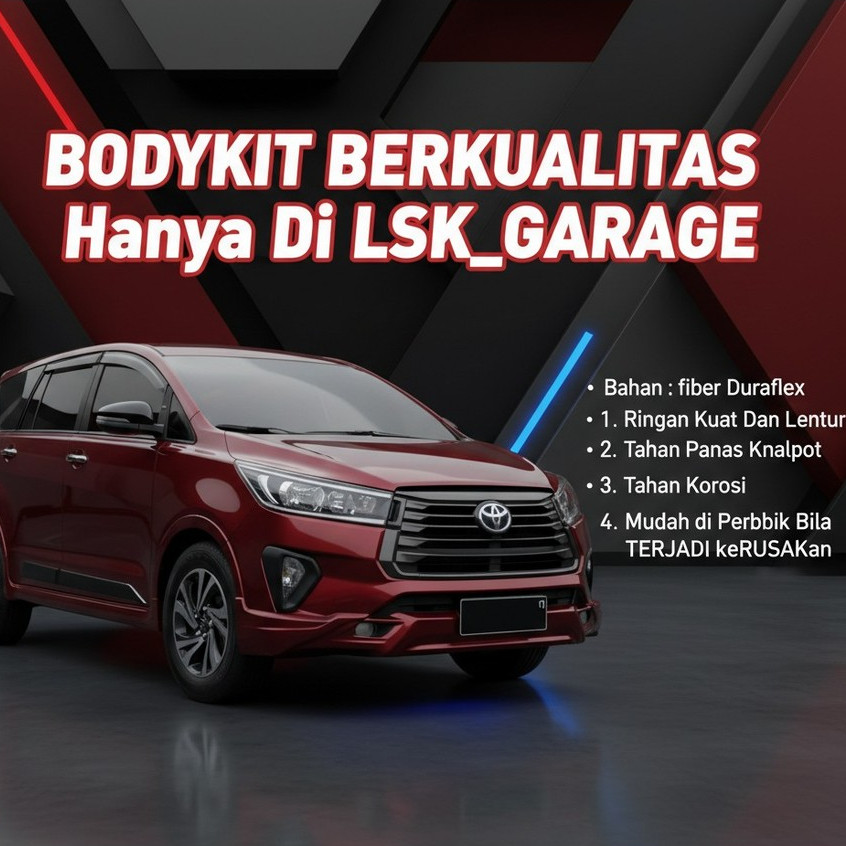 (Garansi) Bodykit Innova Reborn 2021 2022 2023 2024 Venturer Facelift BODYKIT KIJANG INNOVA VENTURER
