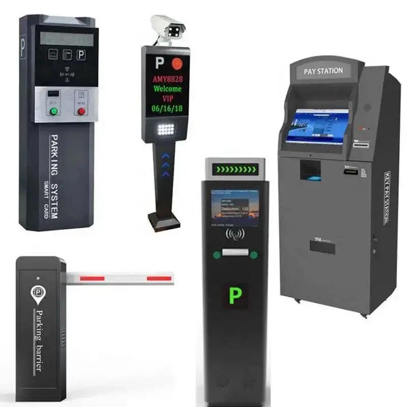 Highway Road Traffic Parking Lot RFID Card spenser Ticketing Payment Kiosk LPR Camera Boom Barrier G