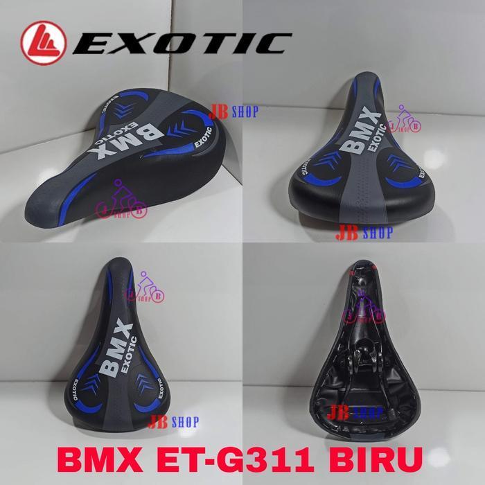 SADEL SADDLE JOK TEMPAT DUDUK BANGKU KURSI SEPEDA LIPAT BMX MINI ANAK Exotic Pacific - EXOTIC BIRU