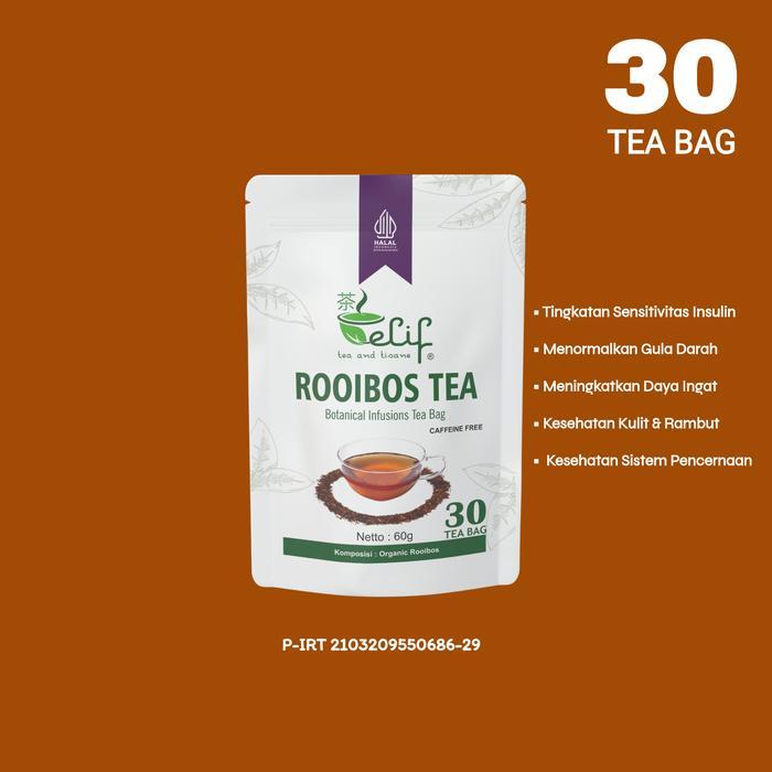 Rooibos Tea : African Red Tea / Red Tea (30 Tea Bag) Herbal Merah Manis - Pure Rooibos