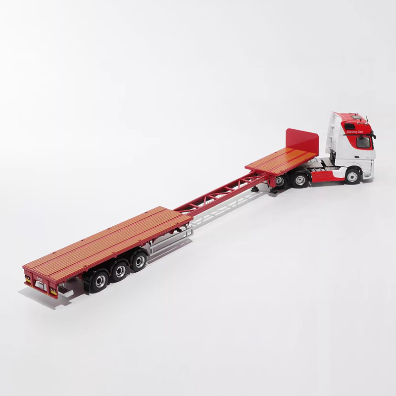 GCD 1/64 Scale Actros 3-axle Tractor Alloy Simulation Car Model Static Collection Decorated Holiday 