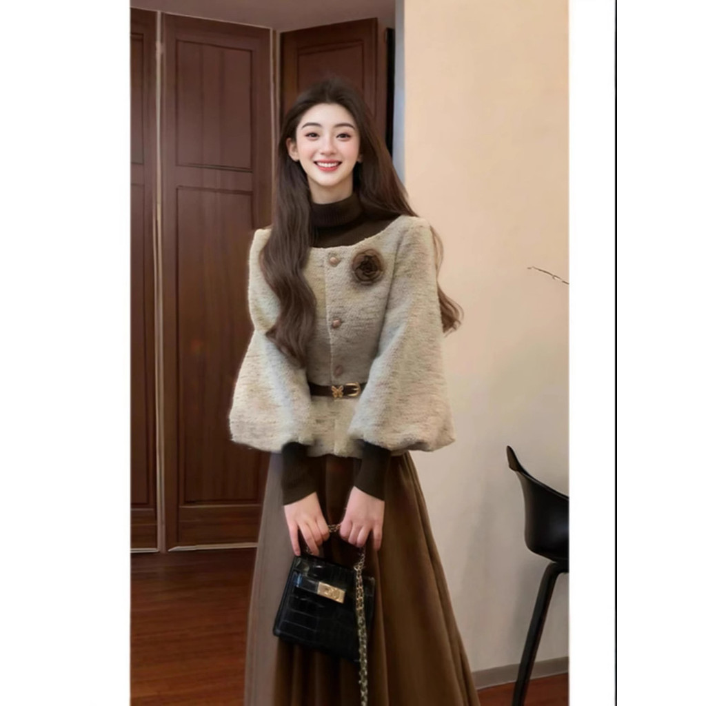 Set Rok Gaya Chanel Kecil yang Ditebalkan Baru untuk Wanita