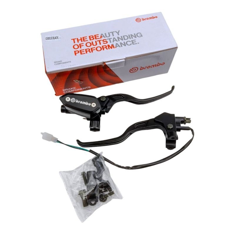 handle kopling Master Rem Tabung oval hitam Brembo kanan kiri