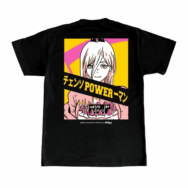 (COD) Baju Kaos Anime Chainsawman - Kuruu Power Cake Tee