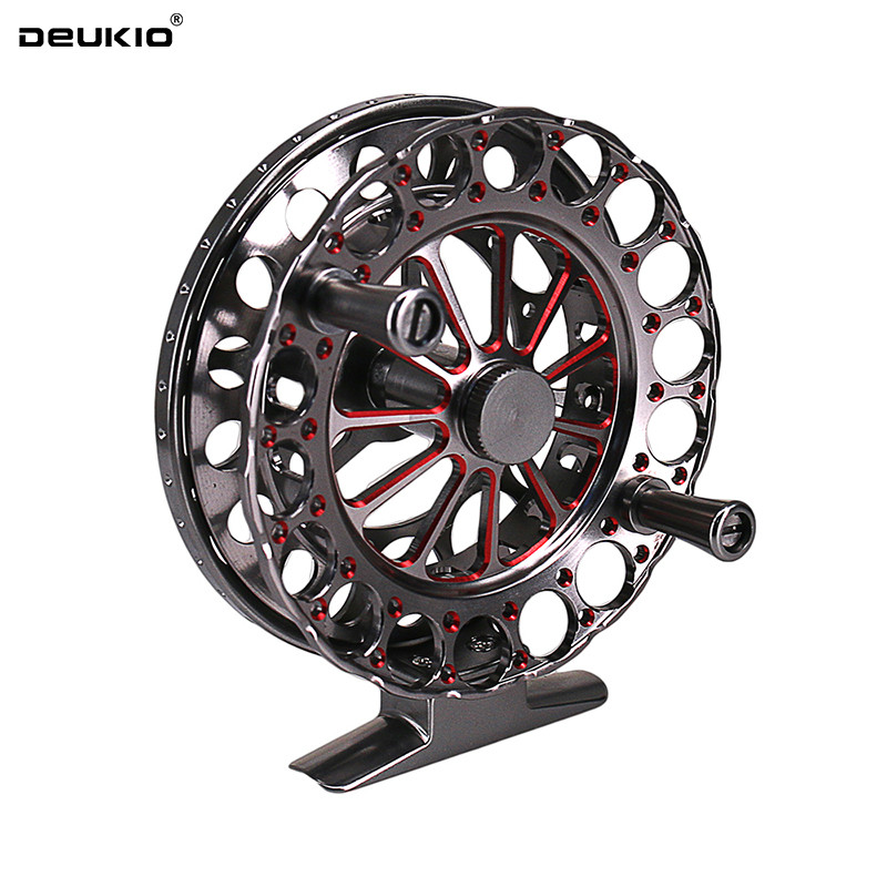 DEUKIO Metal Body Ice Fishing Reel 2BB Gear Ratio 1:1 High Speed Durable NMB Bearing Fly Fishing Ree