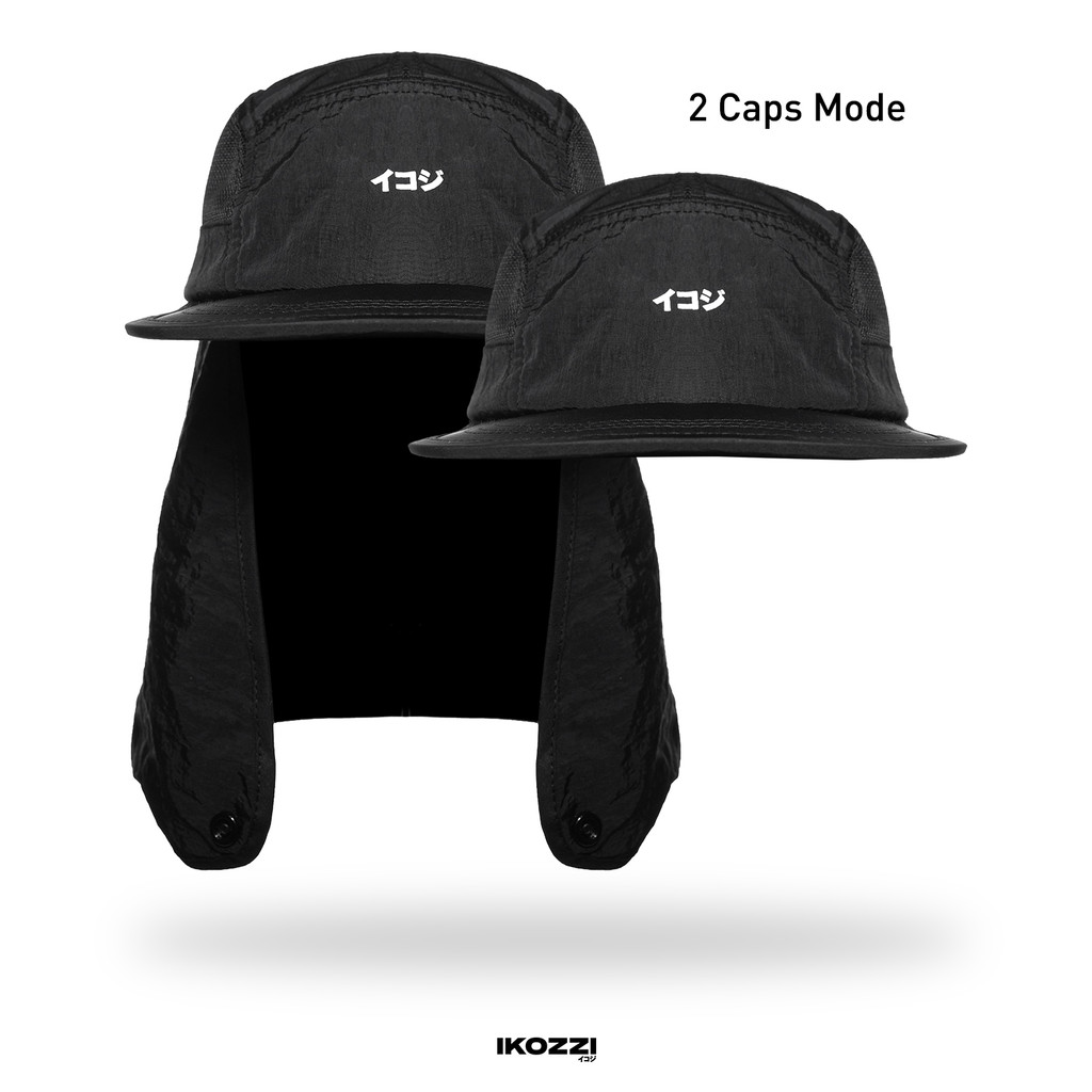 Ikozzi Koji - Black Hat Trail Run Sunshield Pria & Wanita