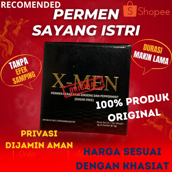 Paling Banyak Dicari ~ XMen Permen Pria Candy Premium - Permen kesehatan obat kuat pria herbal - isi