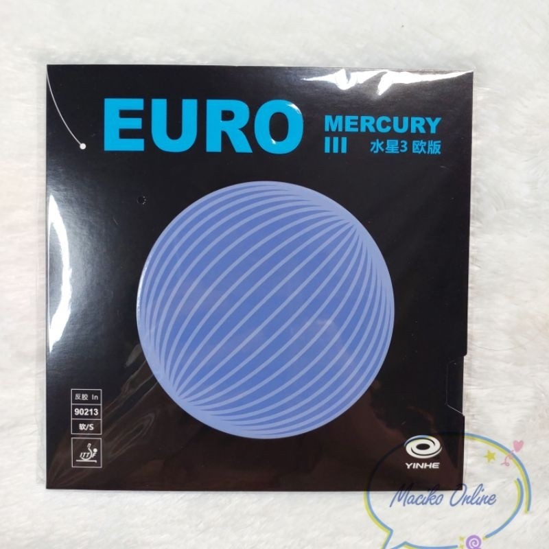 ( LuxvenMart ) Karet Pingpong Yinhe Mercury 3 Euro - Yinhe Mercury Euro