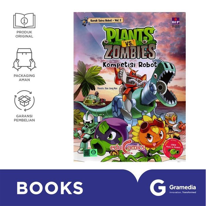 Buku Educomics Plants vs Zombies Komik Sains Robot: Kompetisi Robot (2) - -