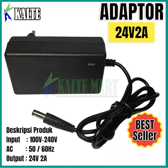 TeknoElegan shop Adaptor 24v 2a Power Supply 24v 2A Switching Adapter 24v 2A - 24V2A