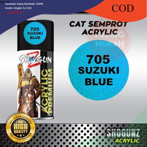 CAT SEMPROT JEPANG Cat Shogun Z Akrilik 705 Suzuki Blue Warna Biru Candytone Glossy Cocok untuk Body
