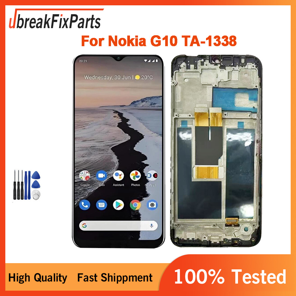 6.52'' lcd For Nokia G10 LCD TA-1334 splay Tou Screen gitizer Assembly For Nokia G20 TA-1336 lcd
