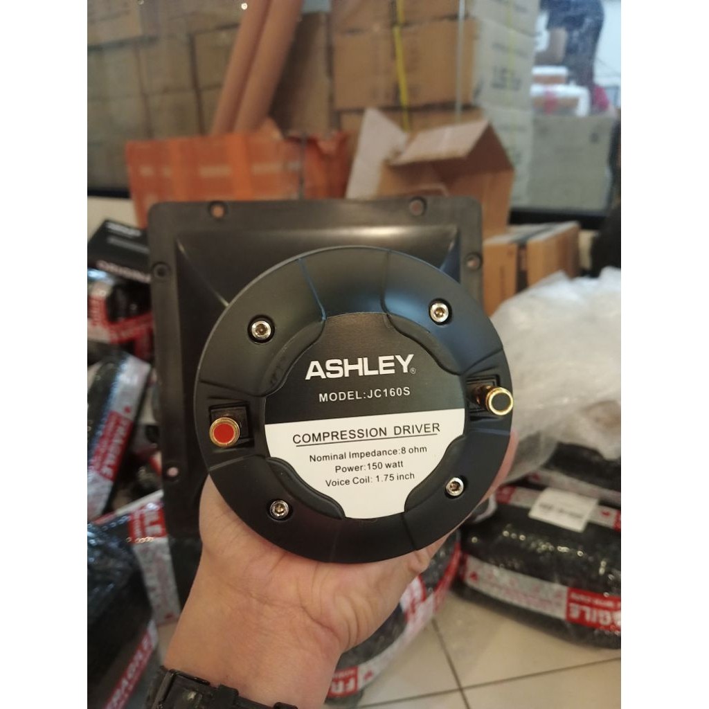 Grosir Paket Tweeter Magnet Ashley JC 160 S + Horn/ corong PVC 22x22 Compression Driver Ashley JC160