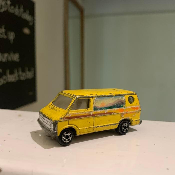 Zylmex Vintage made in hongkong dodge van diecast loose junk bukan hotwheels BDS99