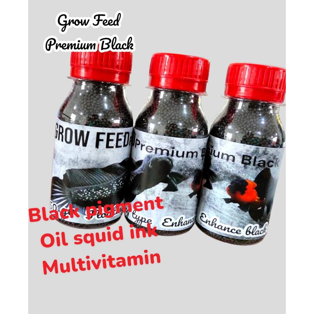 pelet ikan channa asiatica koki / black pelet GROW FEED PREMIUM BLACK