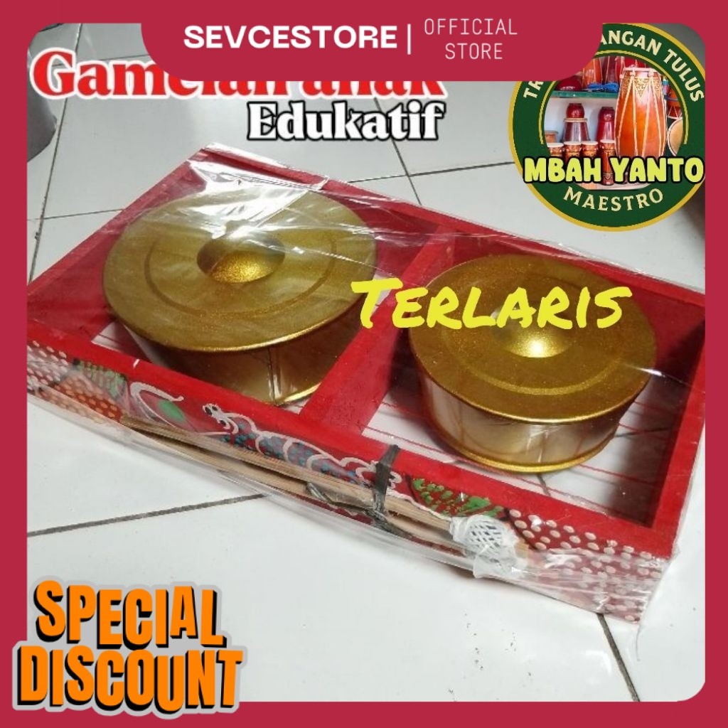 Gamelan anak Kenong Gamelan Mainan Edukasi Anak Alat Musik Tradisional Isi 2 Mbahyanto_maestro KN