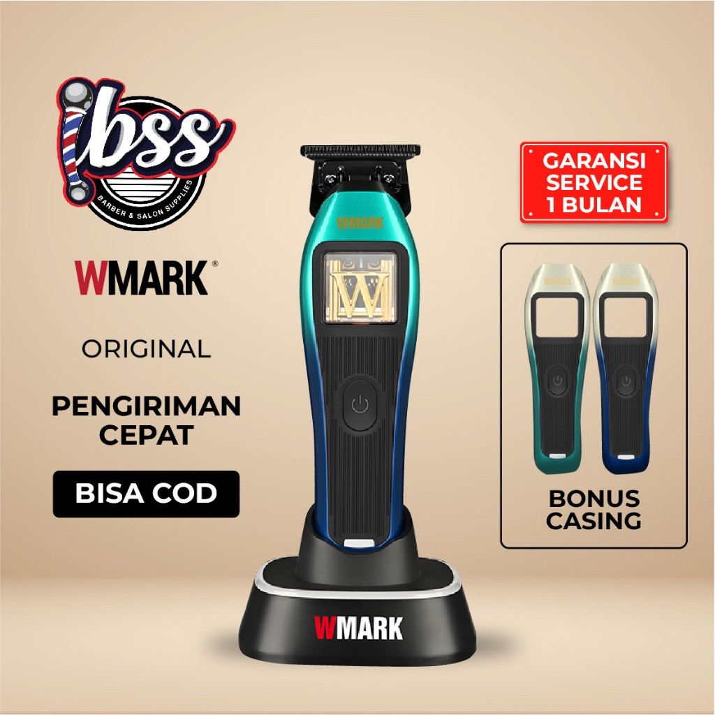 VECTOR MOTOR DETAIL TRIMMER RECHARGEBLE TRIMMER / WMARK TRIMMER / ALAT CUKUR RAMBUT / MESIN CUKUR / 