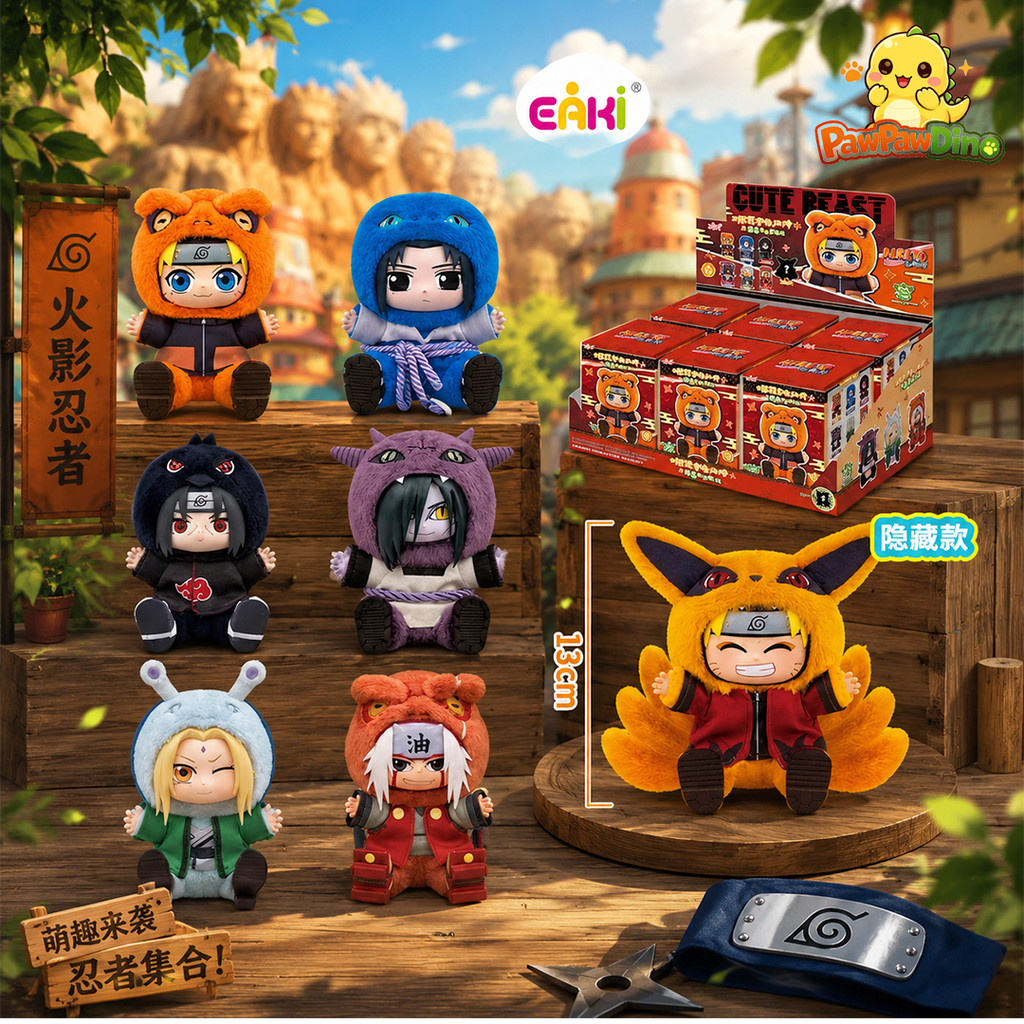 Naruto Shippuden Character Plush Vol 2 – Naruto Sasuke Itachi Tsunade Jiraiya Orochimaru