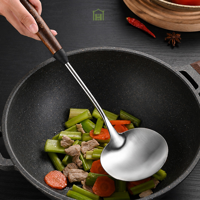 Sutil Spatula Centong Stainless 304 Desain Jamur hottome