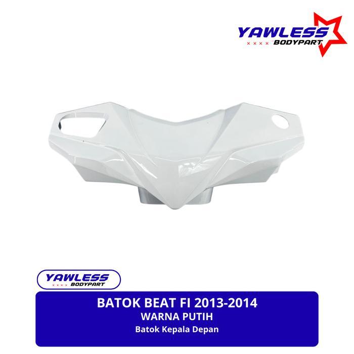 Promo Batok depan Beat Fi 2013-2014 stater kasar warna Putih / batok beat fi 2014 - Depan Putih