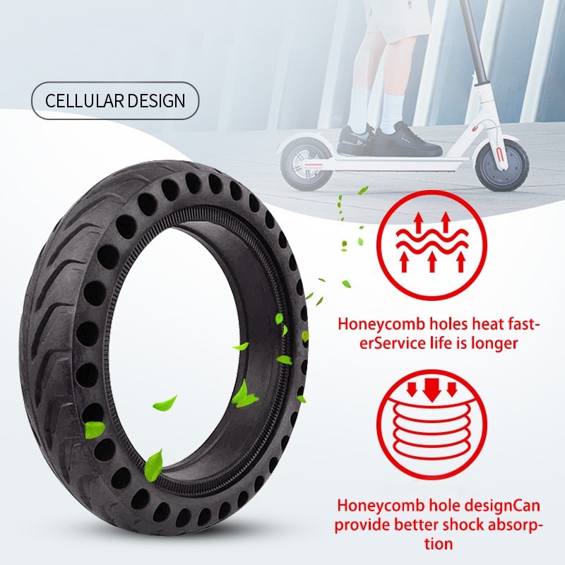Ban Solid Skuter Listrik Mijia Honeycomb Ban Solid Untuk Skuter Listrik Ban Luar Skuter Listrik 8.5i