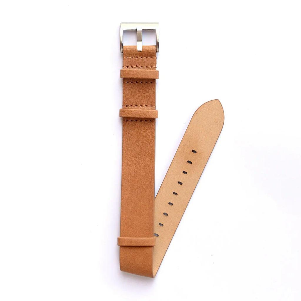 Khaki Field  18mm 20mm Brown  Leather Watch Band Strap