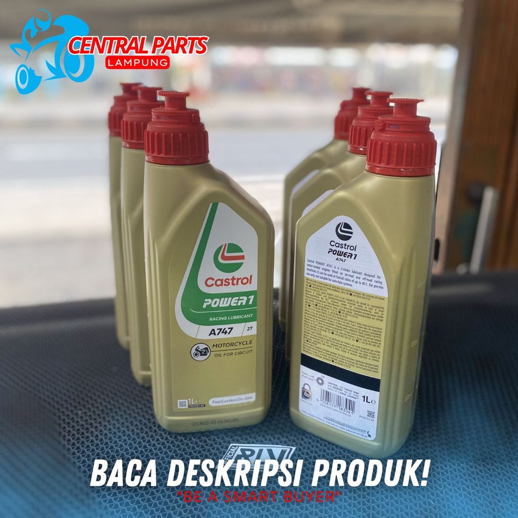 Oli Castrol A747 2T 1L Original made in france - Oli samping 2tak rx king ninja