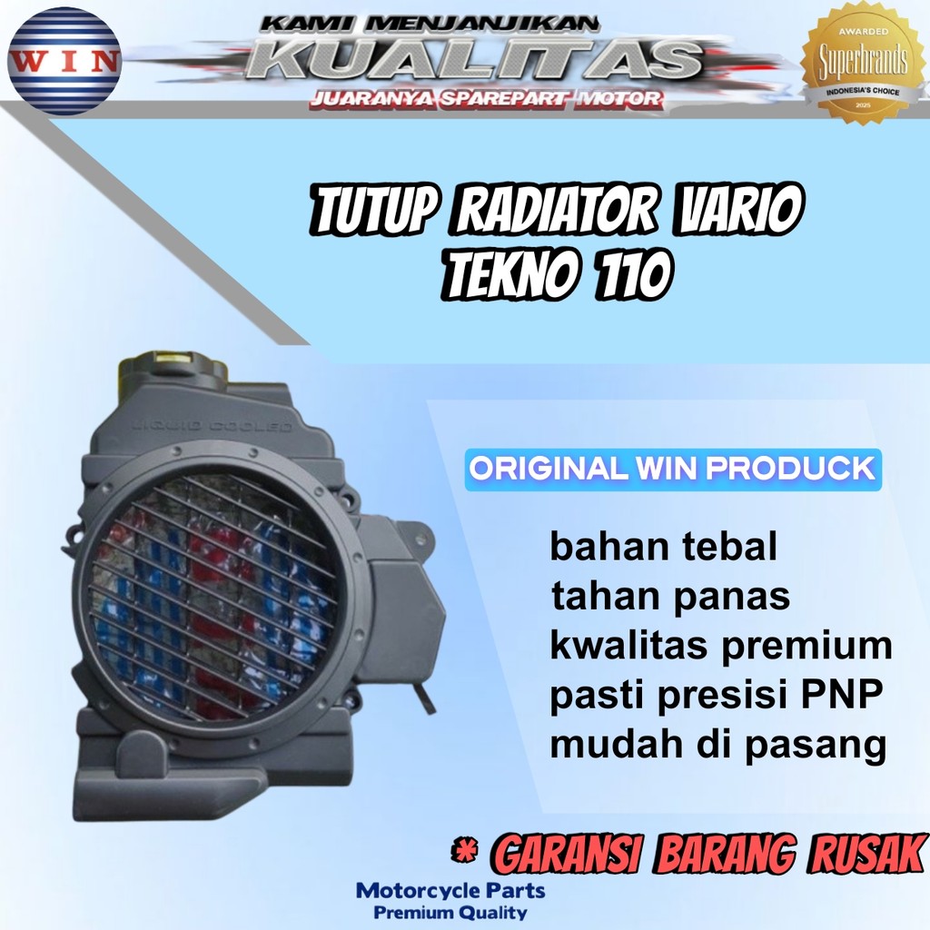 Cover / Tutup Radiator Vario CW Karbu / Vario Techno 110 2006 2007 2008 2009 2010 2011 2012 |