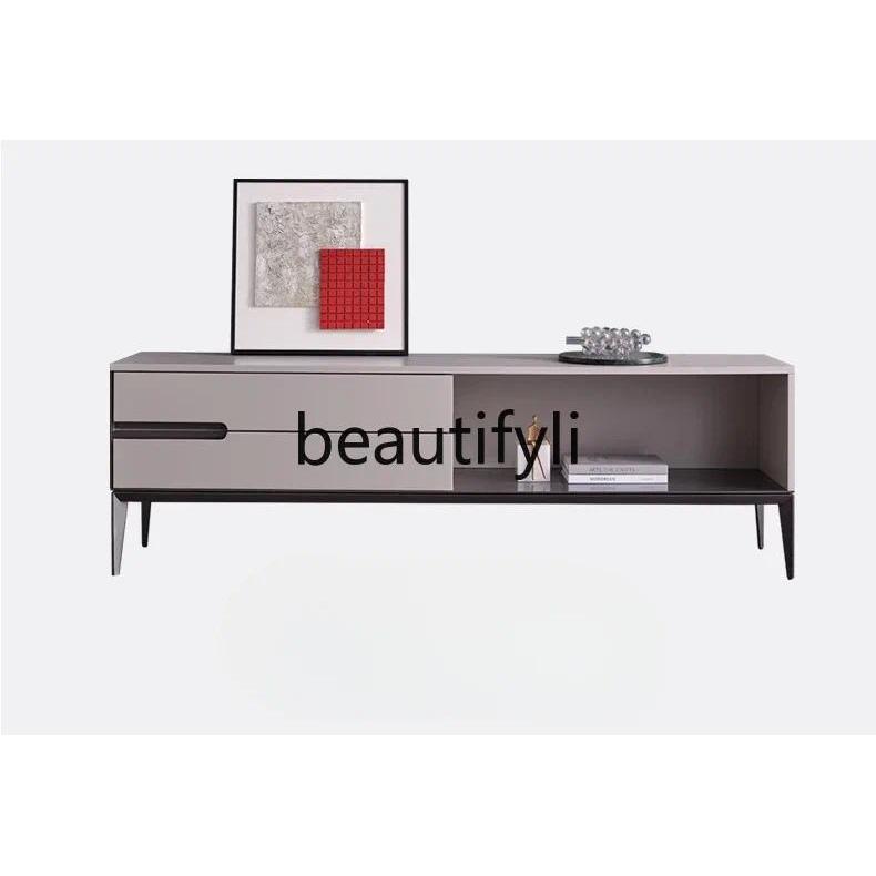 Italian modern living room combination floor cabinet, modern industrial Norc solid wood TV cabinet H