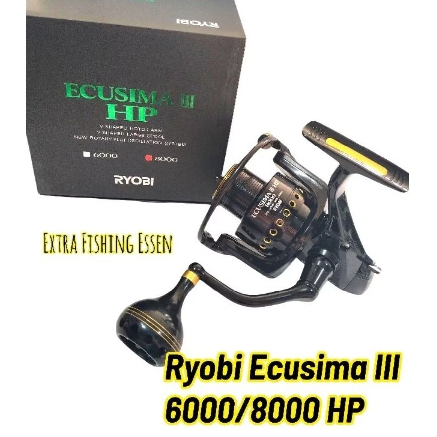 Reel Ryobi Ecusima III HP 6000/8000, Power Handle Ukuran Besar