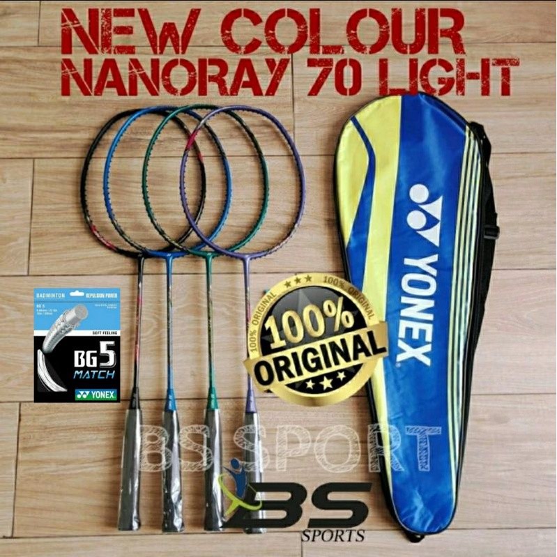 RAKET BADMINTON RAKET YONEX NANORAY 70 LIGHT ORIGINAL