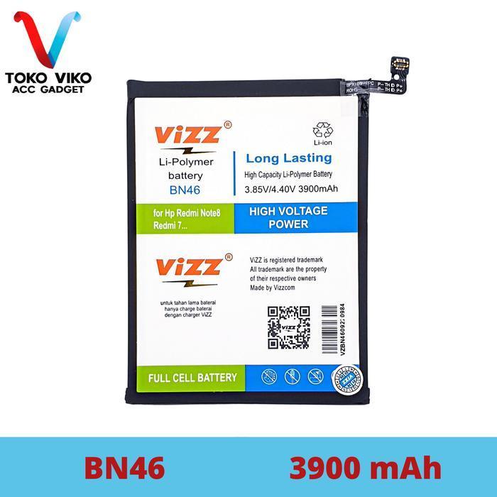 senadara1 BATERAI VIZZ BN46 FOR REDMI 7 REDMI NOTE 8 Baterai VIZZ ORIGINAL