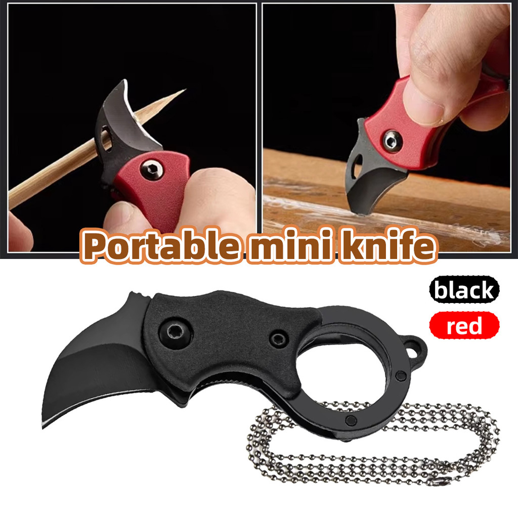 Pisau Saku Kecil Pria Pisau Outdoor Survival Berkemah dan Berburu Pisau Saku Portabel