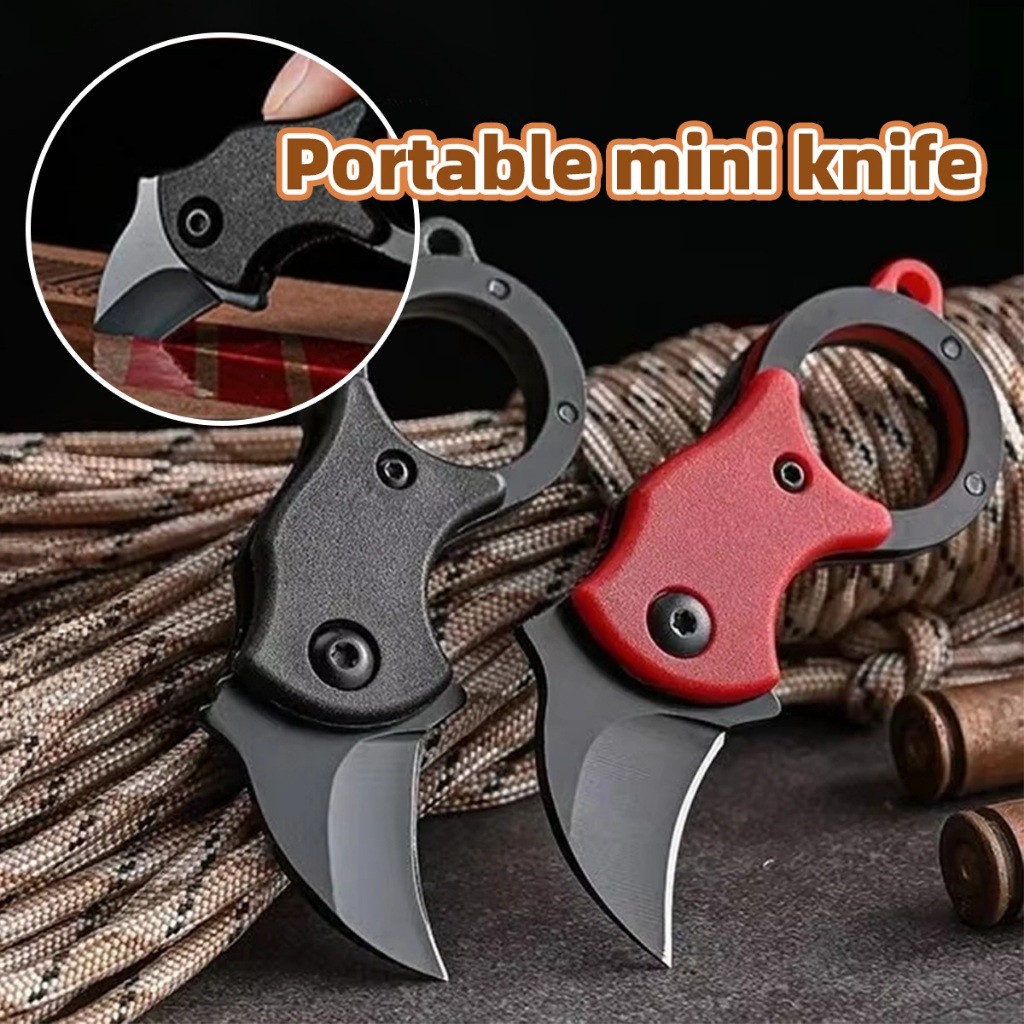 1PC Pisau Lipat Cakar Elang Pertahanan Diri Portabel Pisau Saku Portabel Pisau Saku Kecil Pria