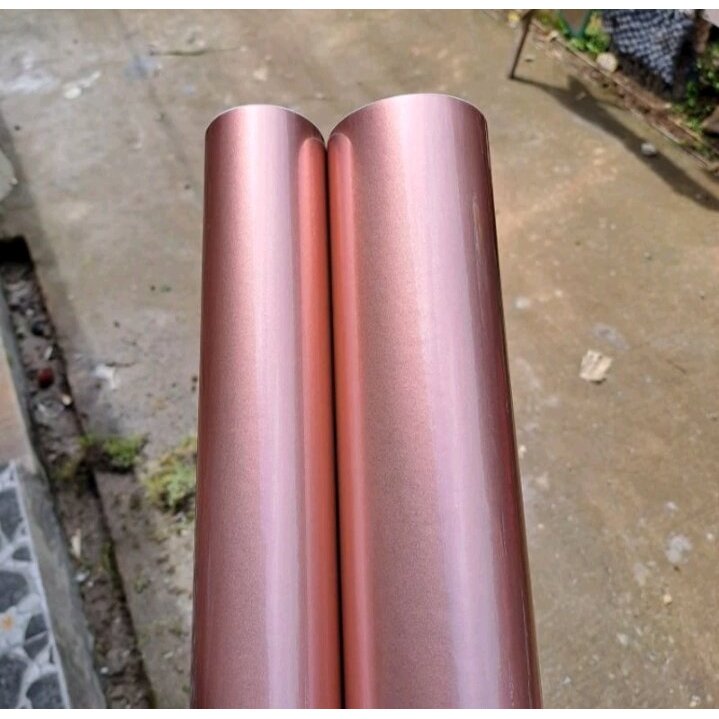 SKOTLET STIKER MOTOR ROSE GOLD METALIK CANDY SKOTLET MOTOR METALIK BAHAN PREMIUM SUPER GLOSSY