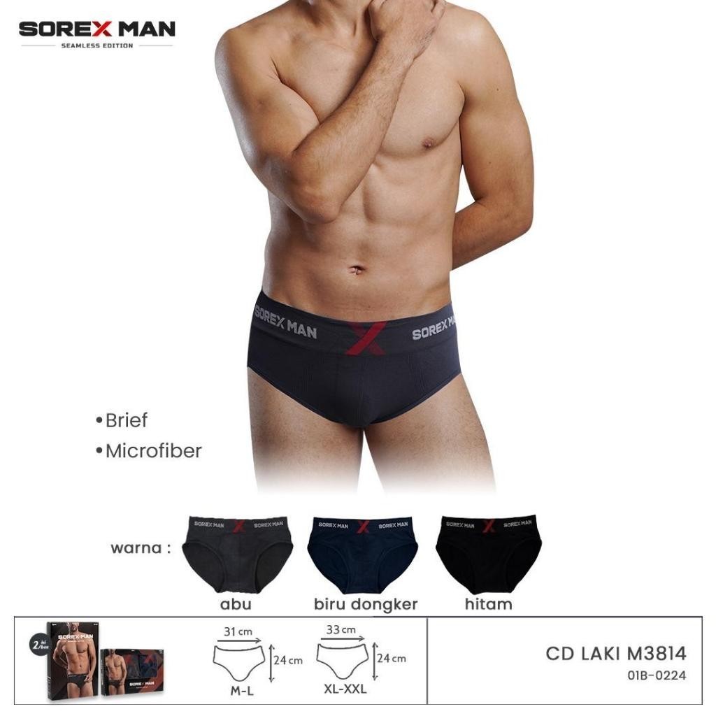 (2pcs) Celana Dalam Pria Sorex Man / Celana Dalam Pria Dewasa Sorex / Sempak Pria / Celana Dalam Lak