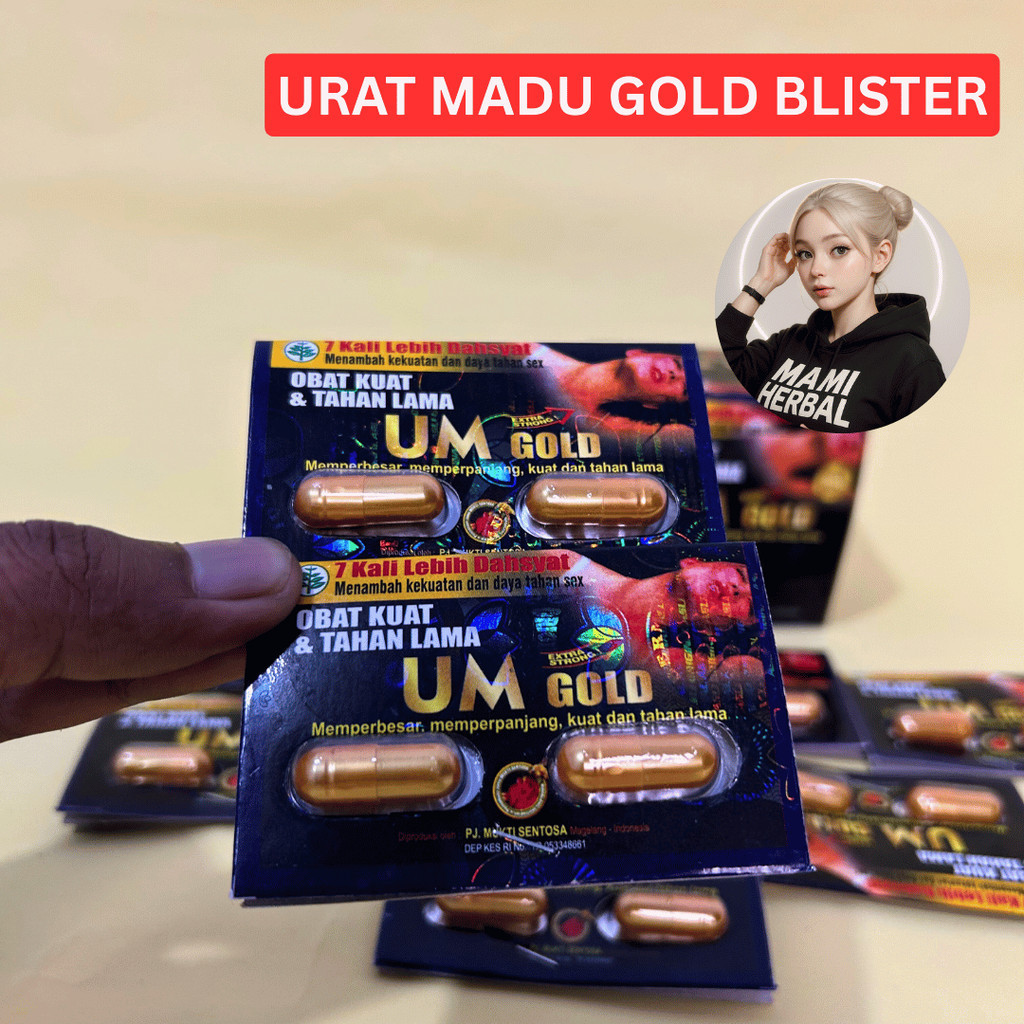 UM Gold Blister Kemasan BOX  Original Urat Madu100%