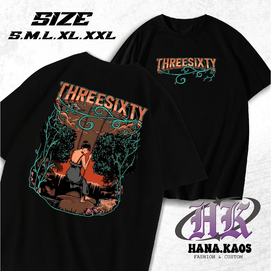 KAOS THREESIXTY DEWI - Kaos BAND THREESIXTY DEWI Terbaru Kaos Kekinian
