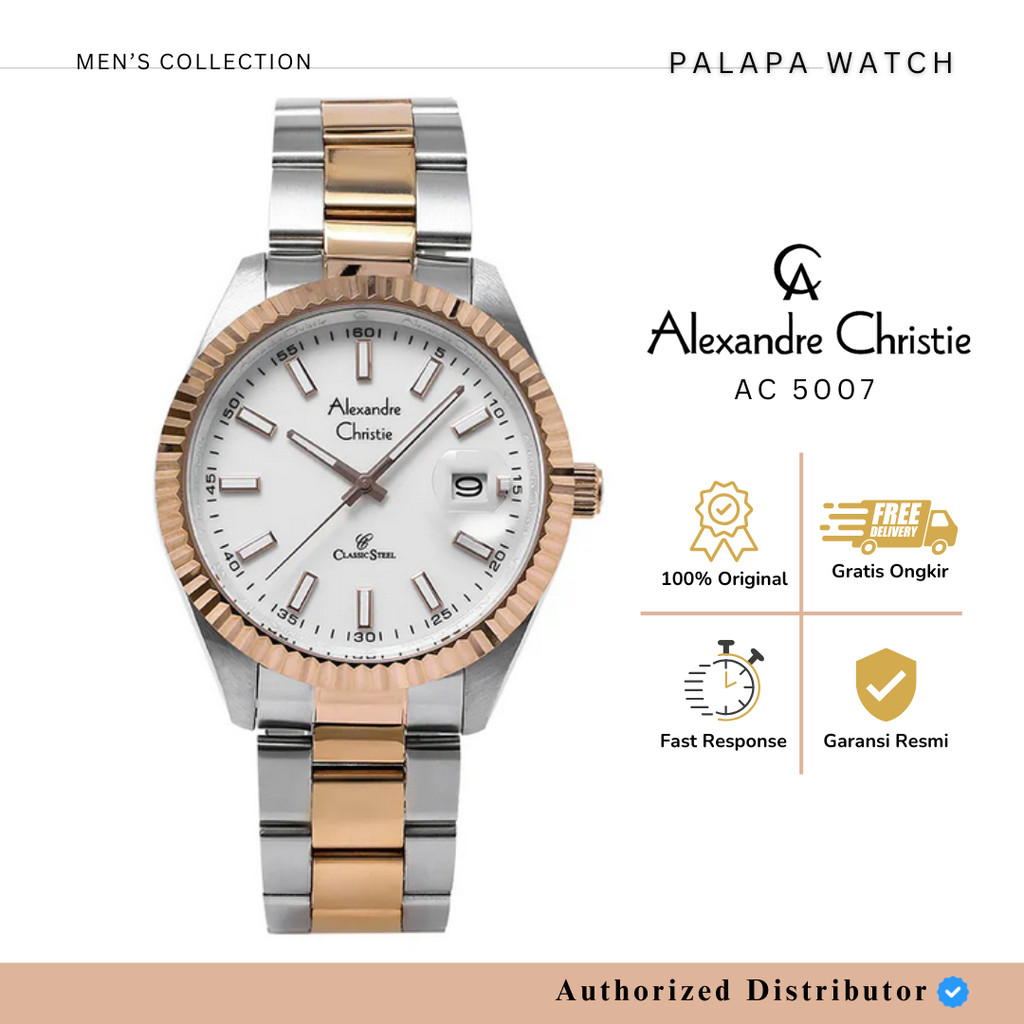 Jam Tangan Pria Alexandre Christie AC 5007 / AC5007 Lumibrite Original Garansi Resmi 1 Tahun