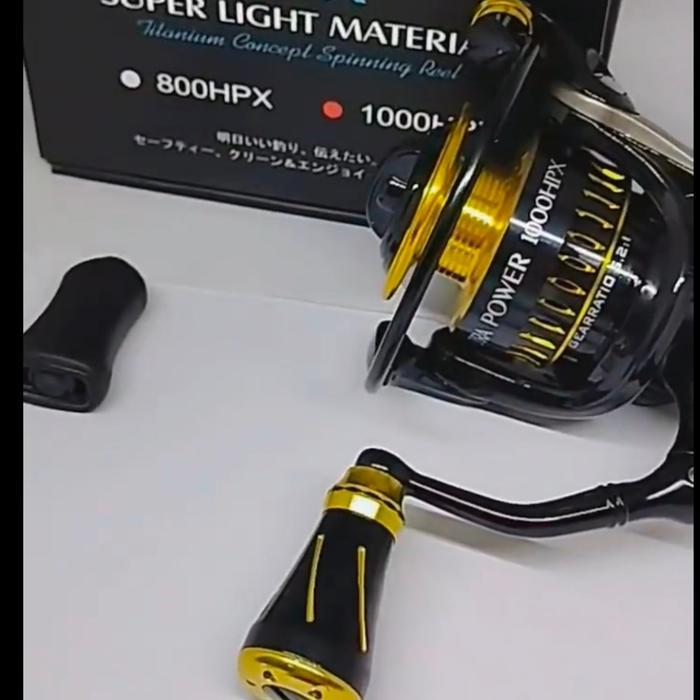 (Berkah Sport) reel ryobi ultra power 800 atau 1000 hpx power handle - hpx gold, 1000 hpx