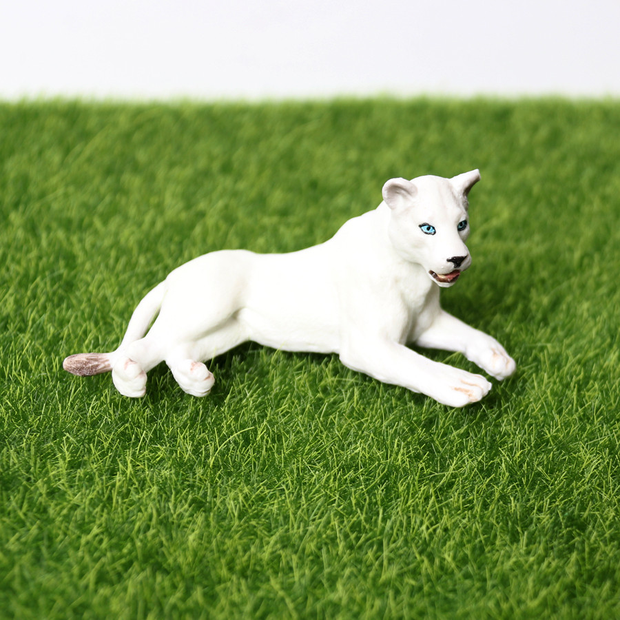 Simulation saber-toothed tiger lions,roaring smilodon action figure garden decoration Animals Model 