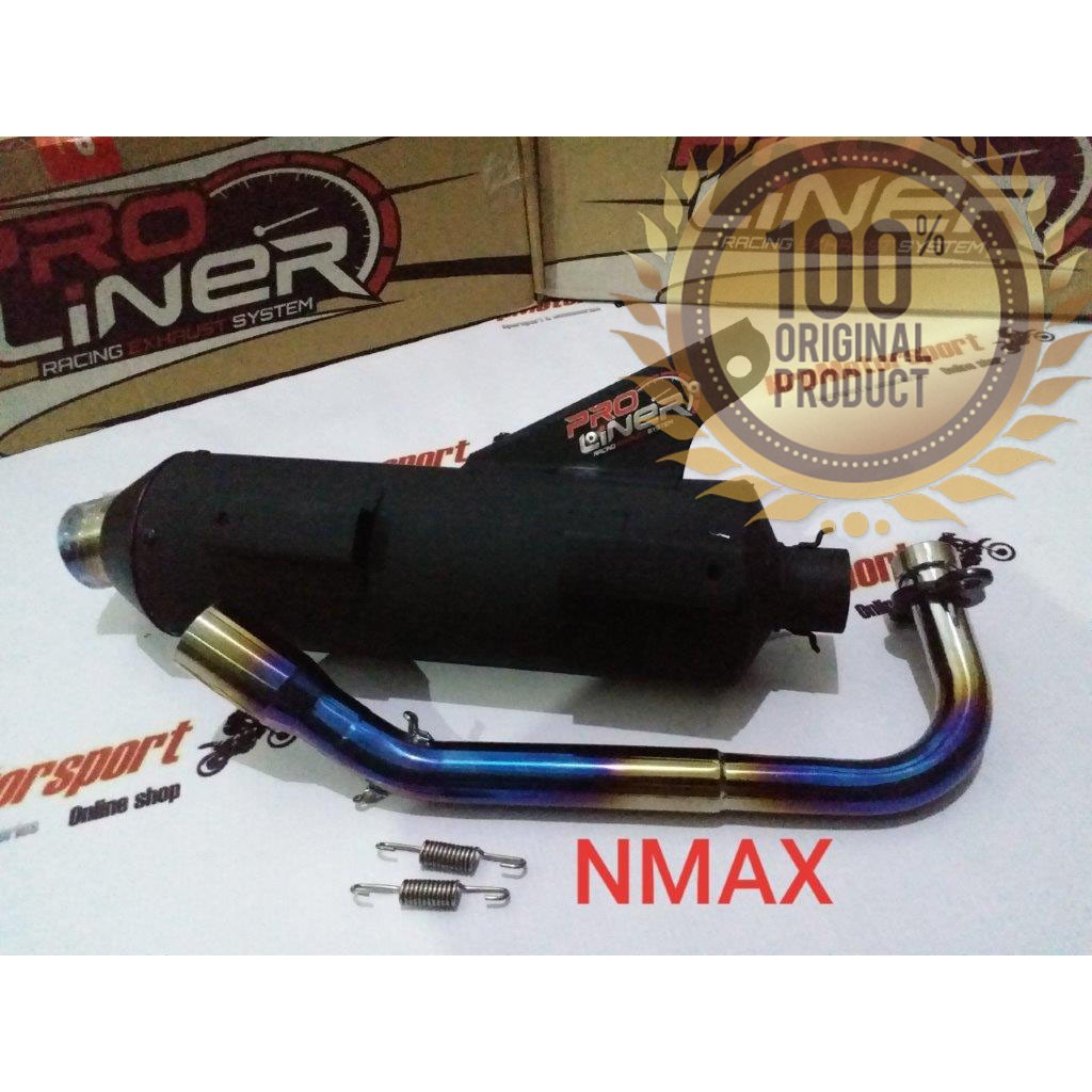 KNALPOT PROLINER YAMAHA NMAX BIRU ORIGINAL