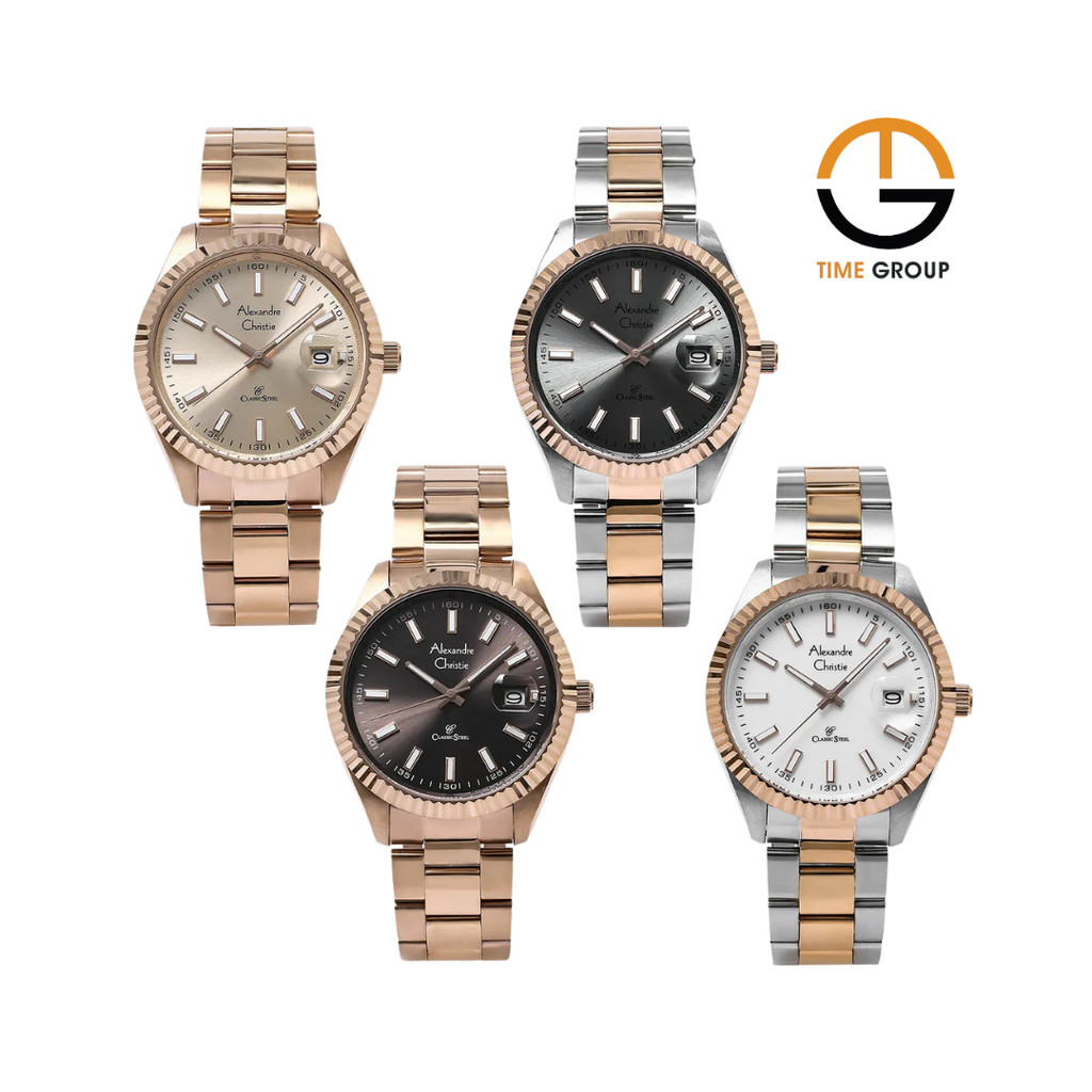 JAM TANGAN PRIA ALEXANDRE CHRISTIE AC5007 AC 5007 MDB ANALOG STAINLESS STRAP ORIGINAL