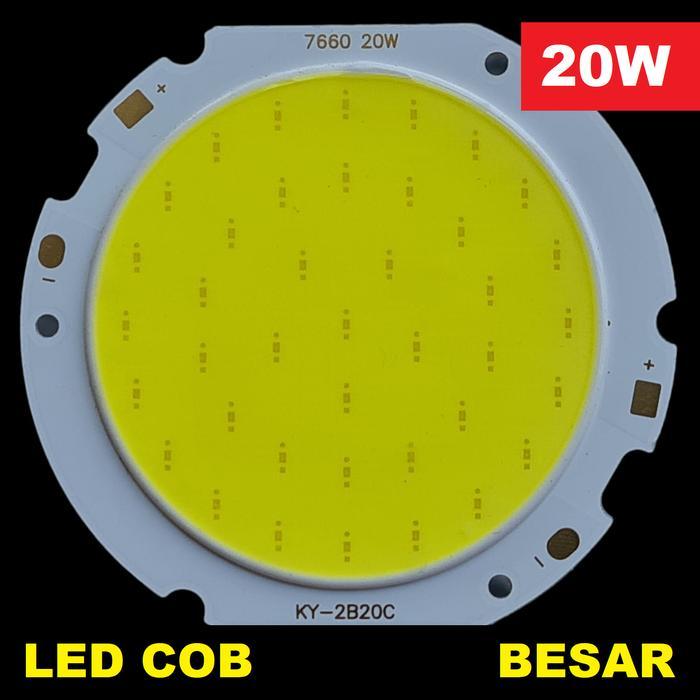 Modul LED COB 7670 Lampu Sorot Listrik Cool White 20W PCB Aluminium by Blezzystore