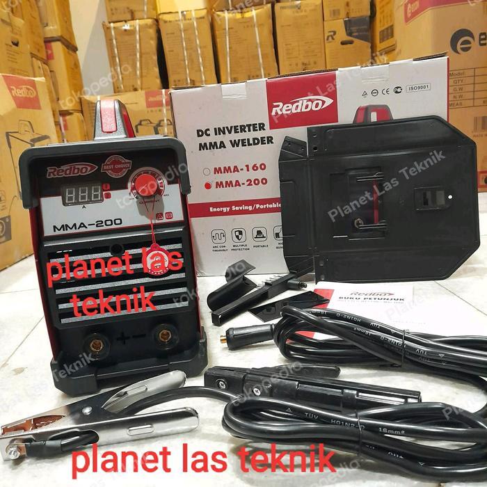 MESIN LAS REDBO 200 A TRAVO LAS REDBO MMA200 MESIN LAS LISTRIK MMA200 - alfamini