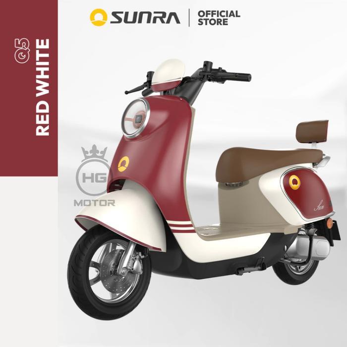 PROMO GASPOLL MOTOR LISTRIK SUNRA Q5 Graphene battery 1500W - red white