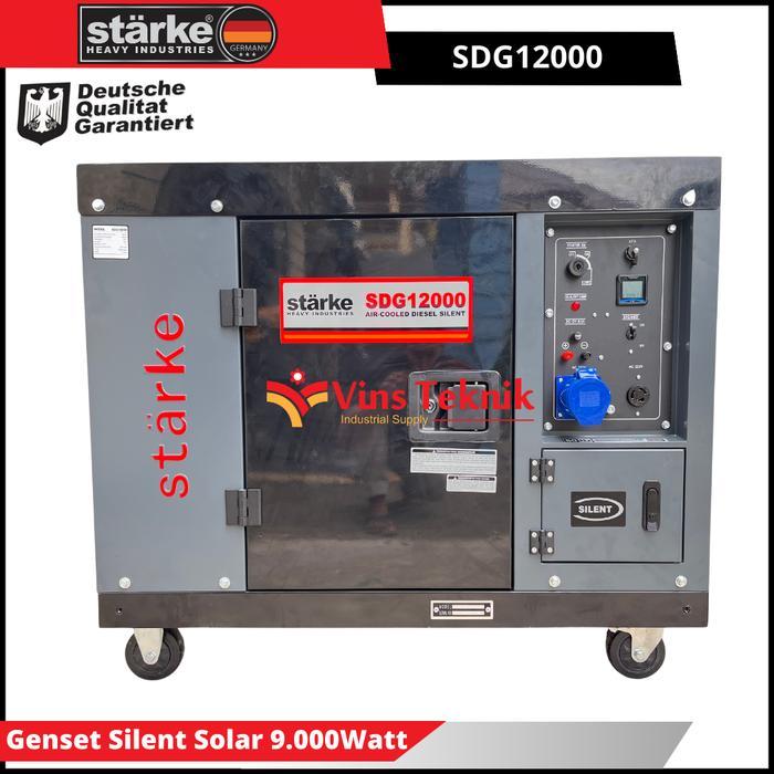 STARKE SDG 12000 Mesin Genset Listrik Solar Genset Silent Diesel Generator Genset 9.000 Watt SDG1200