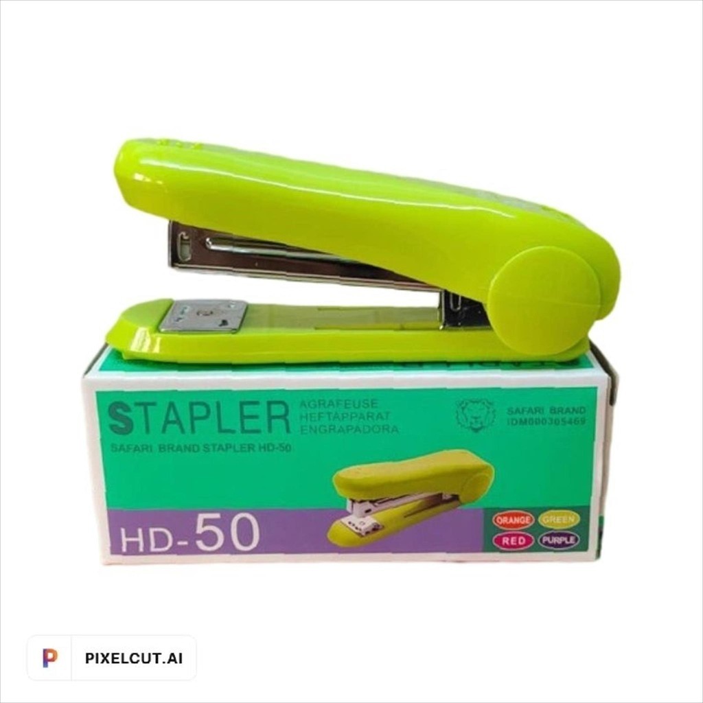 (HD50-ECER) Stapler Stepler Hekter Staples Jepretan Jilid Max Besar Safari HD-50