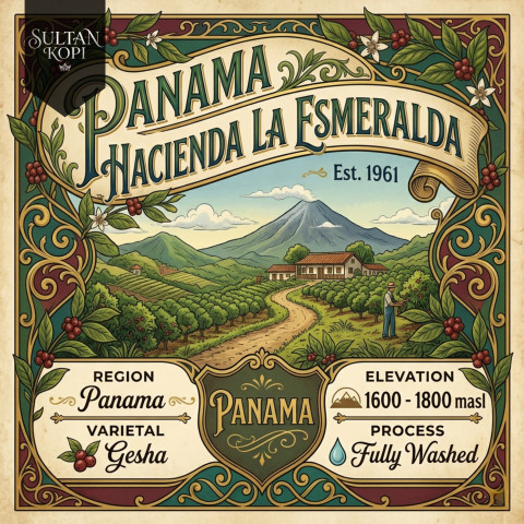 Panama Hacienda La Esmeralda Green Bean Import 500 Gr | Specialty Soffee Beans